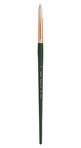 Silver Brush Limited Grand Prix Round Oil Paintbrush, Size 10, Long Handle - size: Size 10