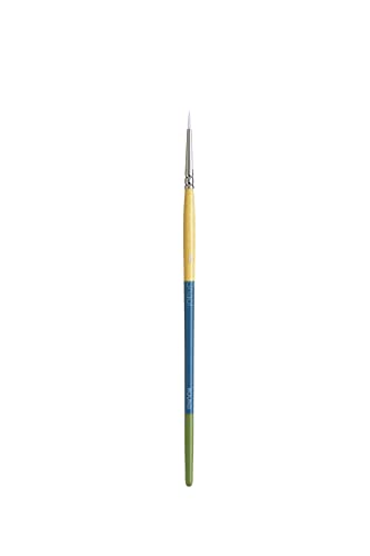 Princeton PAB98502 9850R-0 Snap Brush, Taklon Round O, White - size: Size 0, style: Round
