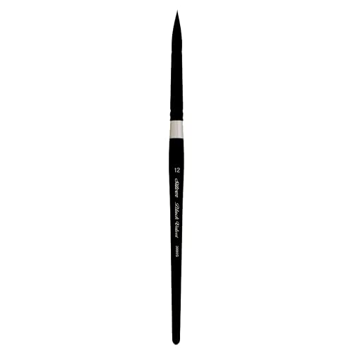 Silver Brush Limited Black Velvet Round Watercolor Paintbrush, Size 12 - size: 12
