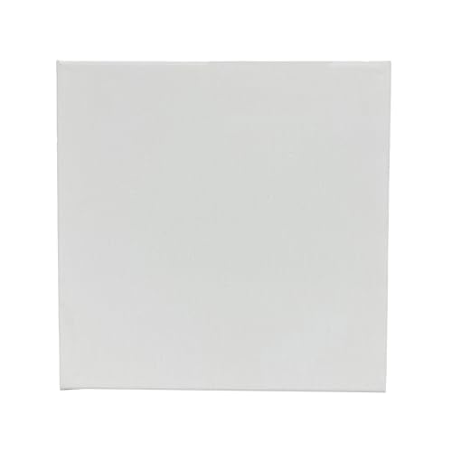 Artist's Loft 12 Count 8” x 8” Super Value Canvas Necessities - Acid Free Cotton Canvas for Paint, Acrylic, & Oils - 1 Pack