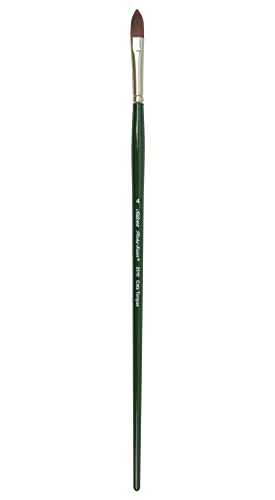 Silver Brush Limited Ruby Satin Cats Tongue Oil Paintbrush, Size 4 - size: Size - 4