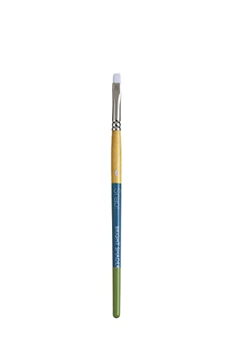 Princeton PAB98509 9850BS-6 Snap Brush, Taklon Bright Shader 6, White - size: Size 6, style: bright shader