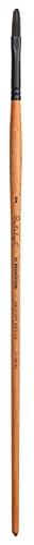 Princeton Catalyst Polytip, Brushes for Acrylic & Oil, Series 6400 Long Handle, Filbert, Size 2 - size: Size 2 Filbert