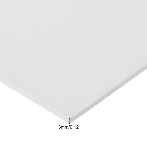 uxcell White EVA Foam Sheets 10 x 10 Inch 3mm Thickness for Crafts DIY Projects, 8 Pcs