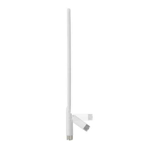 Superbat High Gain 12dBi Dual Band WiFi Antenna 2.4GHz/5GHz 5.8GHz Omnidirectional RP-SMA Antenna White for Router, Wireless Access Point, Security Cameras 2-Pack - color: white