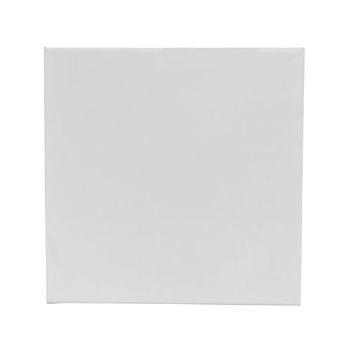 Artist's Loft 12 Count 8” x 8” Super Value Canvas Necessities - Acid Free Cotton Canvas for Paint, Acrylic, & Oils - 1 Pack