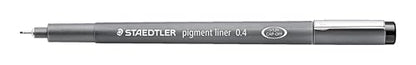 Staedtler Pigment Liner, 0.4mm, Black Ink (308-0.4) - style: 0.4mm