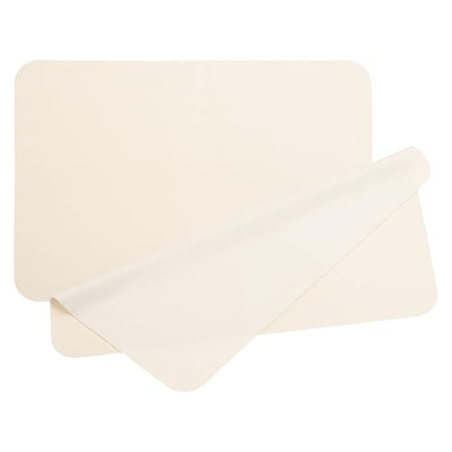 PATIKIL Glasses Cleaning Cloth 11.4" x 7.7", 2 Pcs Microfiber Eyeglasses Polishing Cloth Soft Suede Wipe Screen for Camera Lens Eyeglasses Screens Smart Devices, Beige