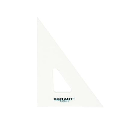 Pro Art Drafting Triangle 8" Finger Lift 30/60 Degree Clear - color: Clear, size: 8-inch, 30/60 Degrees