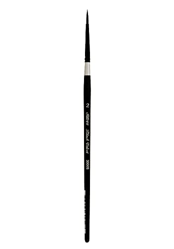 Silver Brush Limited Black Velvet Round Watercolor Paintbrush, Size 2 - size: 2