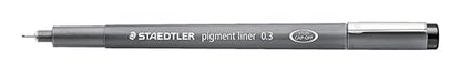 Staedtler Pigment Liner, 0.3mm, Black Ink (308-0.3) - style: 0.3mm