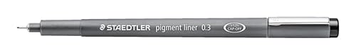 Staedtler Pigment Liner, 0.3mm, Black Ink (308-0.3) - style: 0.3mm