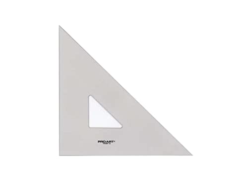 Pro Art 12-Inch 45/90-Degree Triangle, Smoke - color: Smoke, size: 12-inch, 45/90 Degrees
