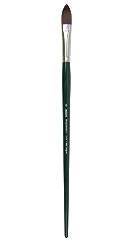 Silver Brush Limited Ruby Satin Cats Tongue Oil Paintbrush, Size 8 - size: Size - 8