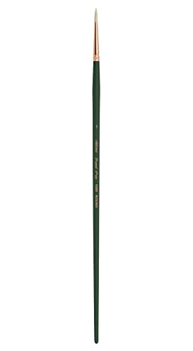 Silver Brush Limited Grand Prix Round Oil Paintbrush, Size 1, Long Handle - size: Size 1