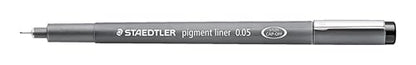 Staedtler Pigment Liner, 0.05mm, Black Ink (308-0.05) - style: 0.05mm