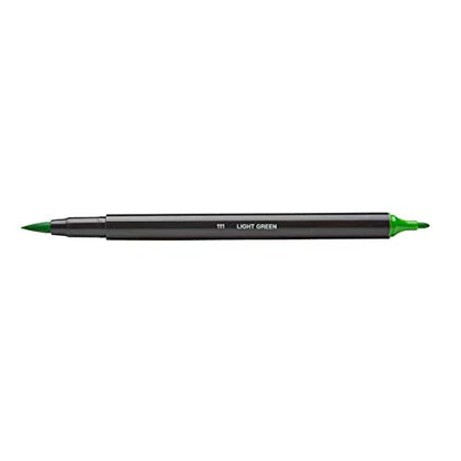 KINGART PRO 445-24 Dual Twin-Tip Brush Pens, Multicolor, 24-Colors