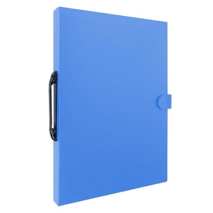 JJRING 16x22 Art Portfolio Folder Binder with Handle, 40 Pocket, Blue - color: Blue