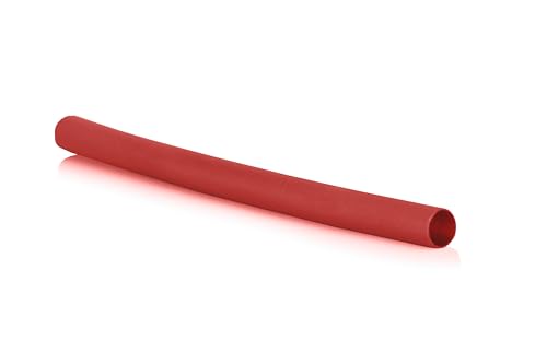 1/4" Red Heat Shrink Tubing, 50 pcs, 4" Long, High Voltage & Temperature Rating