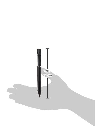 LAMY safari black - Mechanical Pencil with ergonomic grip & body made of robust ASA plastic - ideal for drawing & writing - including LAMY M 41 fine line refill 0.5 mm & eraser tip - color: Black