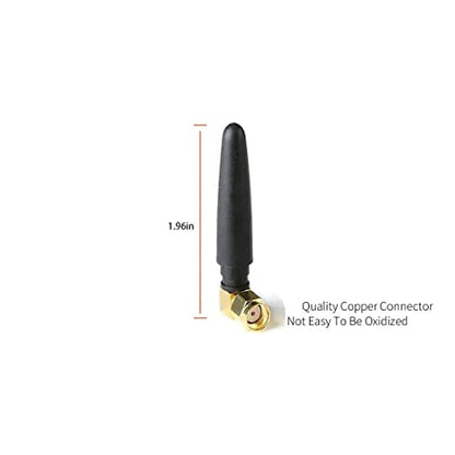 FPV Small WiFi Antenna 2.4GHz Wireless Module Omni Directional Thumb Antenna mmdvm Network Router Antenna RP SMA Male TX RX Mini RHCP Racing Drone Antenna for Multicopter WiFi USB Adapter - 2Pack - style: Pack of 2