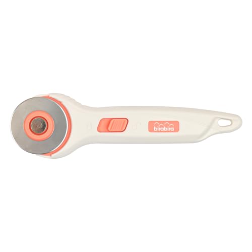 BiraBira Rotary Cutter, 45mm Straight Cut, Steel Stick Fabric Cutter - size: Straight Cut
