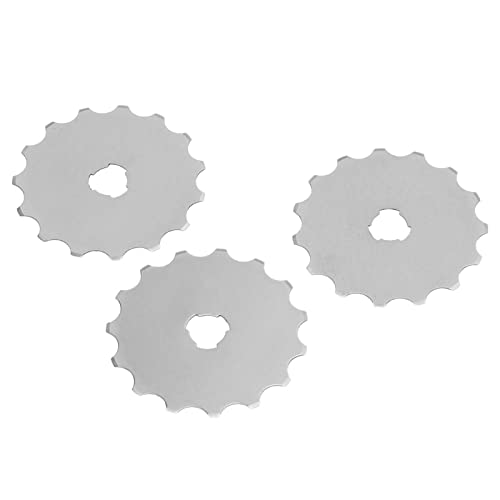 Watris Veiyi 45mm Rotary Cutter Blades for Crochet Edge Projects, Fleece