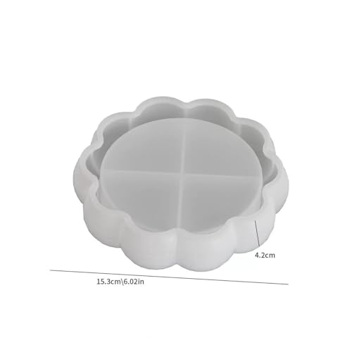 Lotus Bowl Resin Molds, Flower Tray Silicone Mold