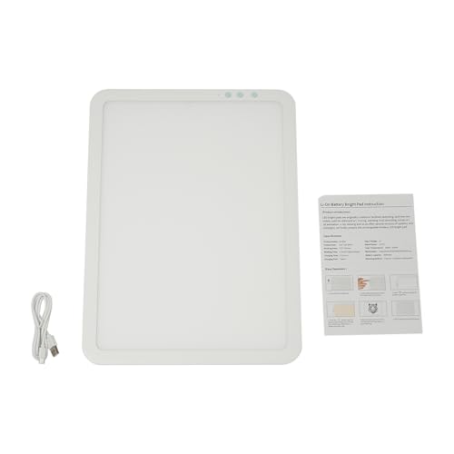 Rechargeable A3 Light Pad LED, Adjustable Brightness Tracing Light Box with 3 Colors, Portable Wireless Light Board for Diamond Painting Sketching and Drawing