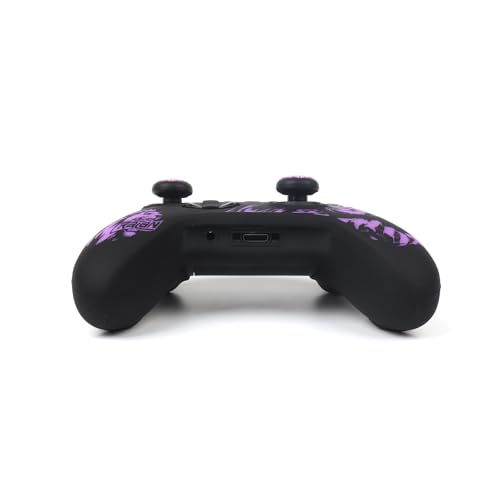 Lion Skin Compatible with Xbox Series X Wireless Controller, RALAN Protector Case， Customised Thumb Grips Cap - color: Lion Black Purple