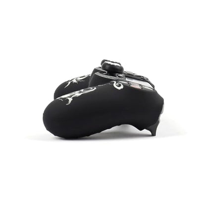 RALAN Controller Skins for PS4,Fruit Silicone Controller Cover Skin Protector Compatible /PS4 Slim/PS4 Pro Controller with 2 Cute Thumb Grips Caps… - color: Black White dargon