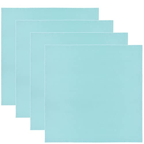 Wisdompro 4-Pack 16x16 Inch Extra Large Microfiber Cleaning Cloths, Mint - color: Mint