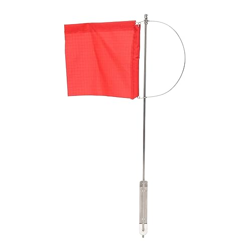 Uxsiya Wind Indicator Flag Marine Mast Flag Stainless Steel Wind Lightweight Prevention for Yacht (140x120mm / 5.51x4.72 in)