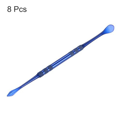 HARFINGTON 8pcs Wax Carving Tools 4.8" Double Ended Clay Tool Sapphire Blue - color: Sapphire Blue