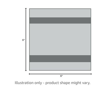 WHOOSH! Microfiber Glasses & Screen Cleaning Cloth, 6 Pack, 6x6, Grey - size: 6 Count (Pack of 1)