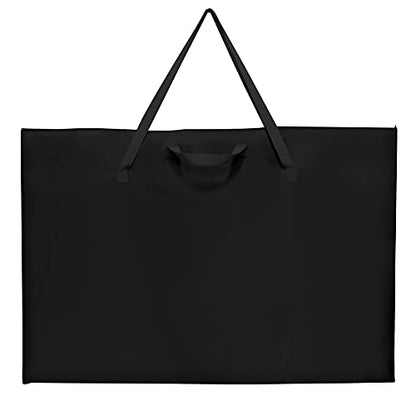 ZKOO Art Portfolio Bag (Black, 24" * 36") + Art Craft Storage Bag, Black
