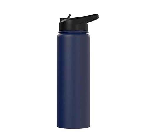 RC Transmitter Blueprint FPV Drone RC Car Radio Controller Stainless Steel Insulated Water Bottle - color: Navy Blue