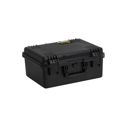 MEIJIA Premium Waterproof Hard Camera Case,Hard Protective Case with customizable fit foam,Full Protection with Light&Convenient Design,Elegant Black (19.3"x15.25"x9.01") - size: 19.3"x15.25"x9.01"