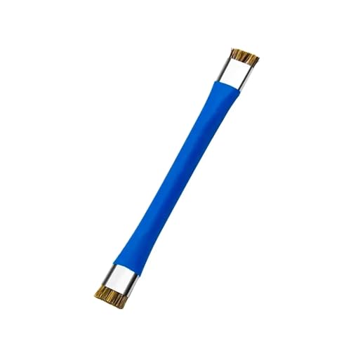 2Pcs Double Head ESD Safe Brush, Anti-Static Phone Motherboard PCB Cleaning Brush for Mobile Phone PC Repair Electronic Components Circuit Board IC Clean Remove Glue Tools,Blue