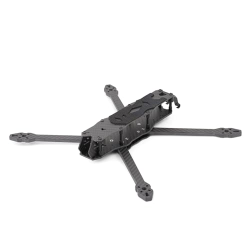 HGLRC 335mm 7 inch FPV Racing Drone Frame Carbon Fiber for FPV Long Range Freestyle Training Quadcopter with Lipo Battery Strap - size: MY7 Frame 7-inch