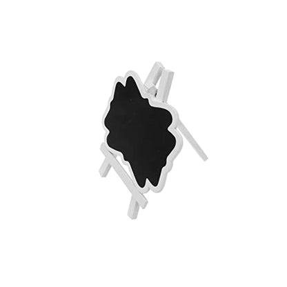 Quluxe Mini Chalkboard Signs, 10Pcs Wooden White Framed Chalkboard Labels