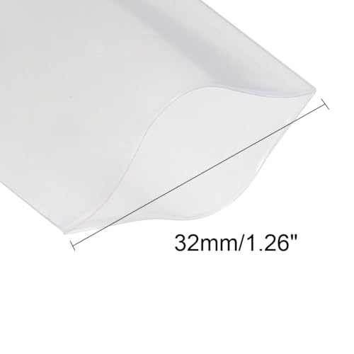 uxcell Battery Wrap PVC Heat Shrink Tubing 50mm Flat Width 5M Long Clear - color: Clear, size: 50mm
