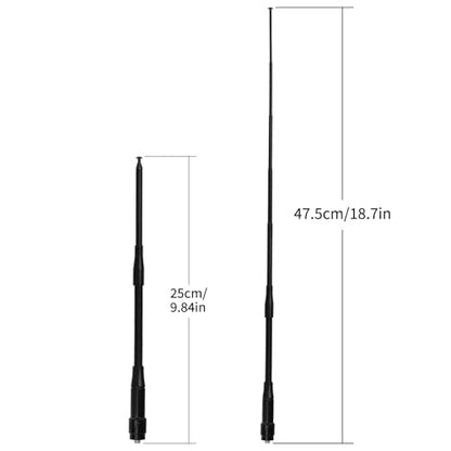 Bingfu UHF VHF Handheld Ham Radio Antenna Soft Whip Telescopic Antenna