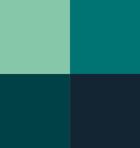 Vallejo - Turquoise Color Set, Game Color, 4 Bottles x 0.6 fl.oz. - style: Turquoise Color Set