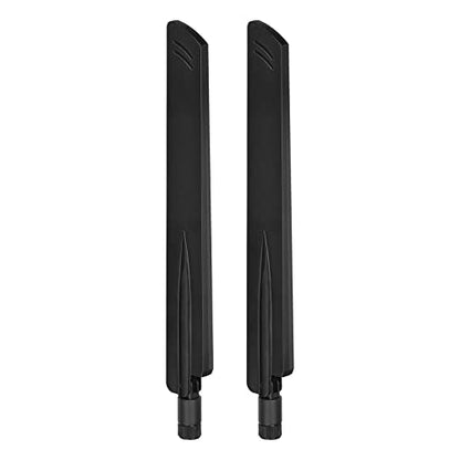 Eightwood Tri-Band WiFi 6E Antenna with RP-SMA Male Connector (2-Pack)