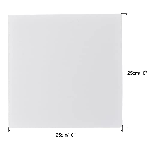 uxcell White EVA Foam Sheets 10 x 10 Inch 3mm Thickness for Crafts DIY Projects, 8 Pcs