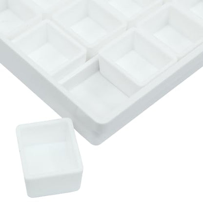 Piutouyar Portable Paint Palette Box for Watercolor, 24 Wells