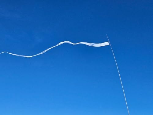 EEZ RV Products 25' Combination Three Colors (Red White Blue) Streamer, Great for RVing, Boondocking, Backyard Windsock