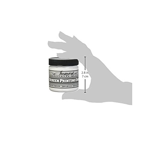 Jacquard Professional Screen Print Ink, Water-Soluable, 4oz Jar, Super Opaque White (119)
