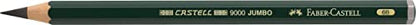 Faber-Castell, Castell 9000 Jumbo 6B, Top-Quality Graphite Pencil for Writing, Drawing and Sketching - style: Classic